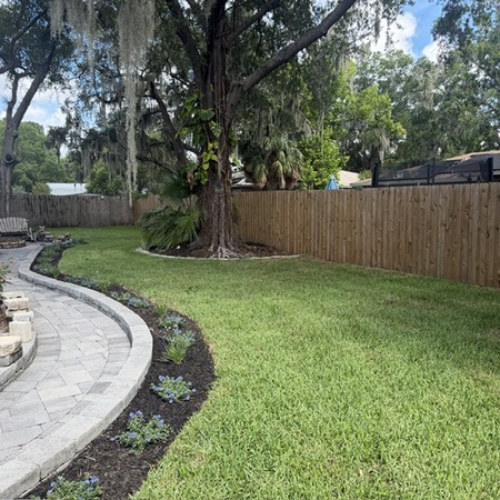 Backyard Sod Replacement, Mulberry, Florida
